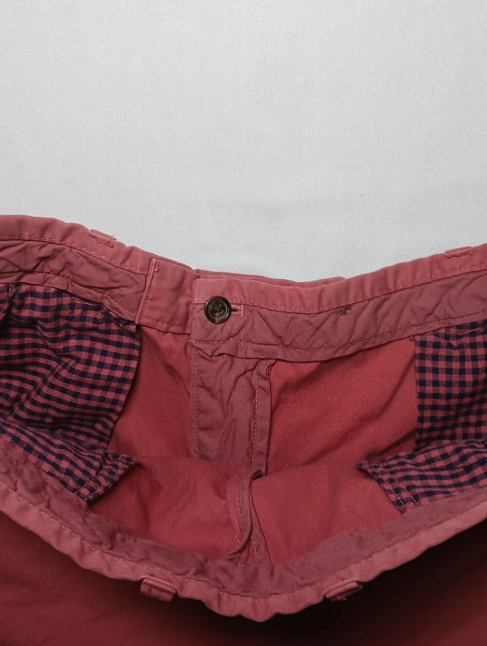 Brooks Brothers Mens Cotton Twill Bermuda Shorts Size 38 Coral 9.5